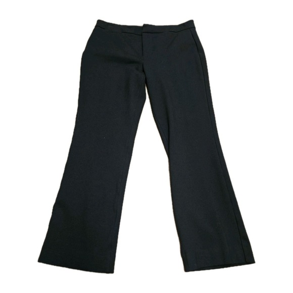 NYDJ‎ Pants Womens 6P Petite Black Ponte Knit Slim Trouser Mid-Rise Lift Tuck - Picture 1 of 6